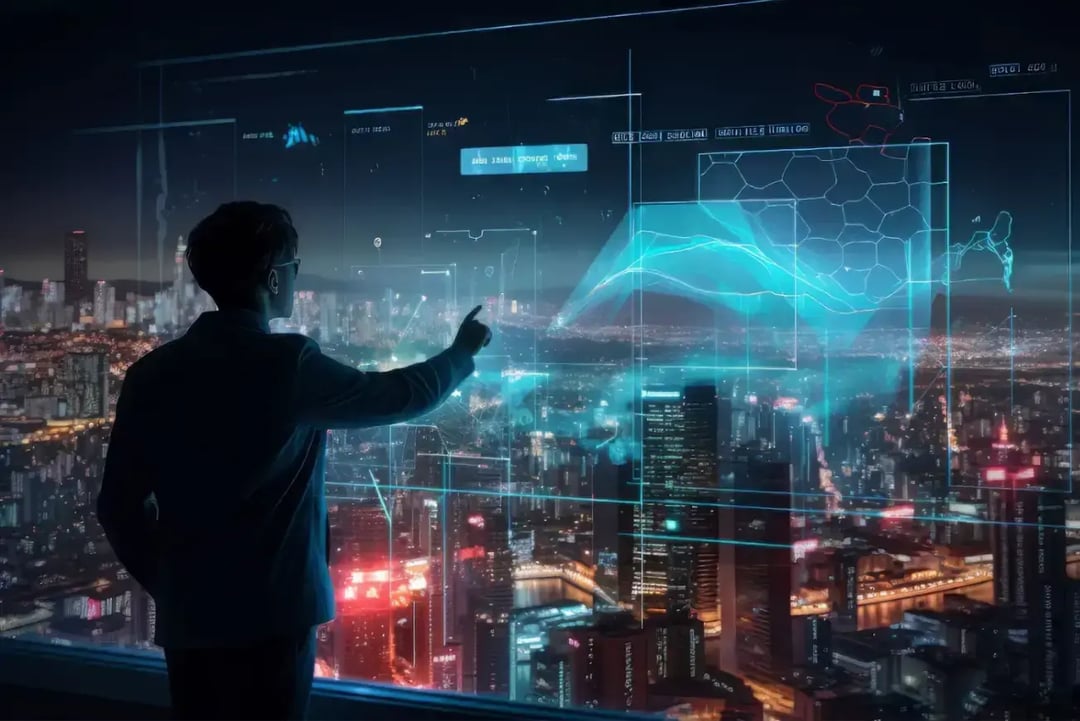 businessman-working-futuristic-office